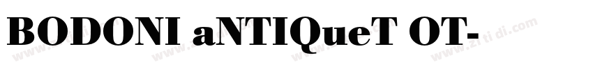 BODONI aNTIQueT OT字体转换